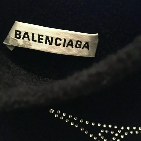 BALENCIAGA Eiffle Tower Crystal Mock Neck Sweater - Picture 11 of 12